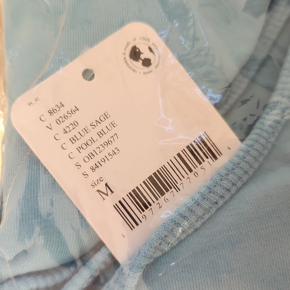 OFFERS New Free People FP Movement Hot Shot Onesie Blue Sage M Pool Sky Jumpsuit - Picture 10 of 16